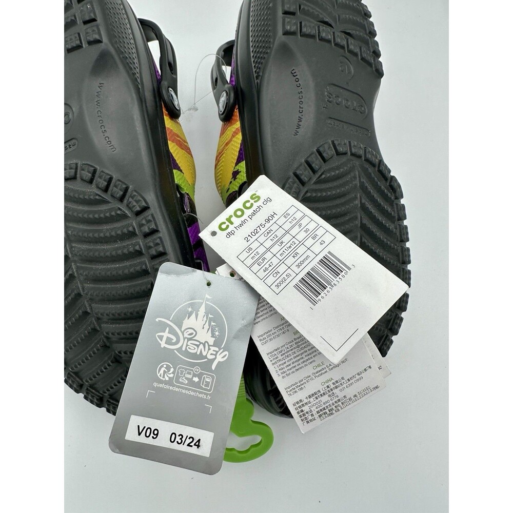 NEW Disney Mickey Mouse Halloween Crocs Clogs Shoes Mens Size 12 EU 46 - 47 - Picture 5 of 6